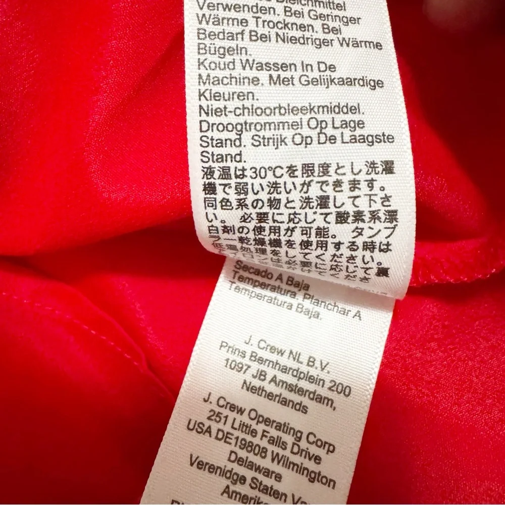 J. Crew NWT Luxe Lace Dress Red NWT 8